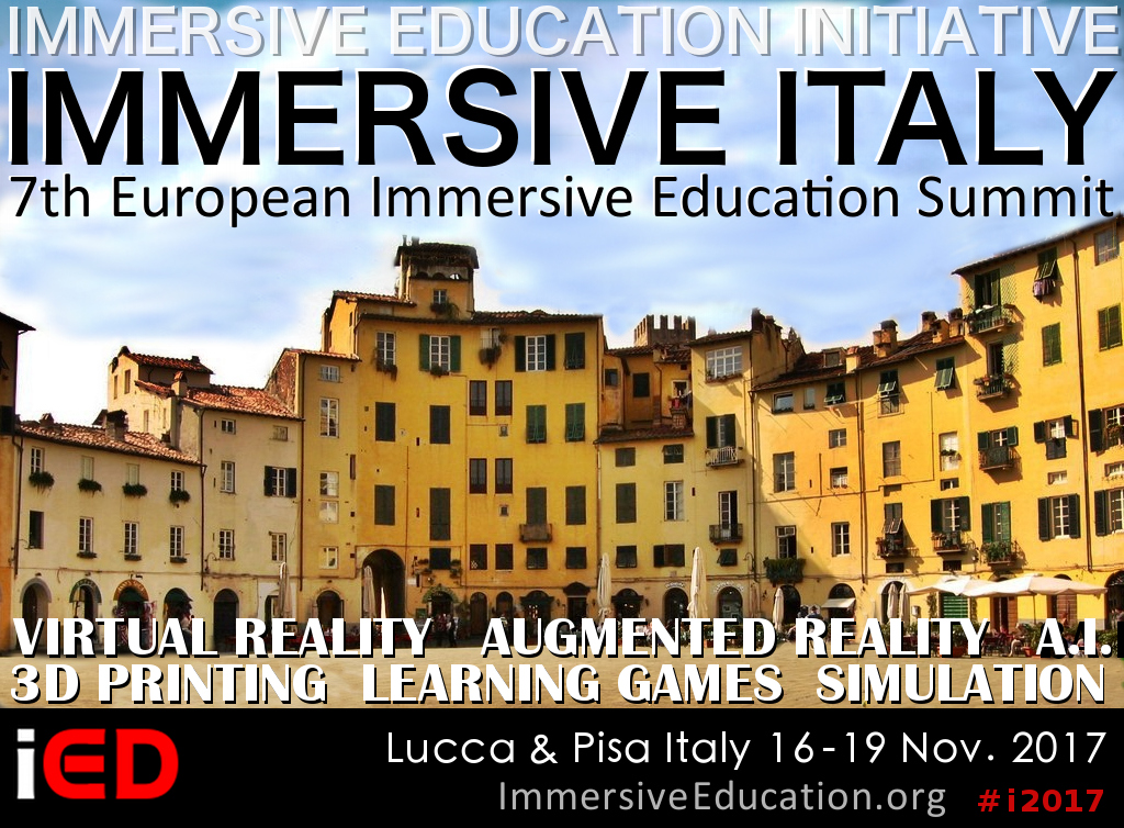 IMMERSIVE ITALY and 7th European Immersive Education Summit (EiED 2017) : Padova Italy June 21 to 23 : Immersive Education Initiative
