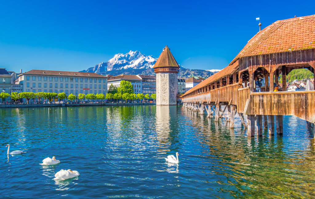 Immersive Education : Lucerne Chapel Bridge : Switzerland