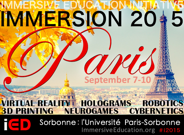 IMMERSION 2015 PARIS SUMMIT BANNER : IMMERSIVE EDUCATION